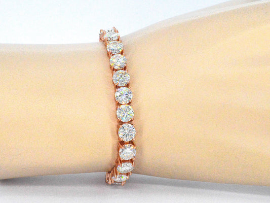 Rose tennisarmband met briljanten