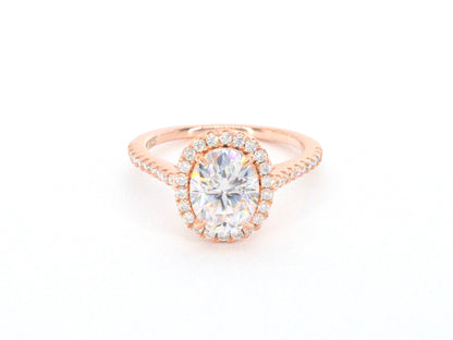 Entourage ring met een ovaal