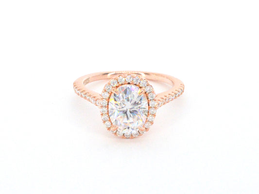 Entourage ring met een ovaal