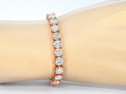 Rose tennisarmband met briljanten