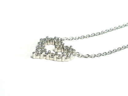 Gewilde hart ketting met briljanten