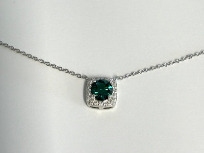 Ketting met een levende groene kleur