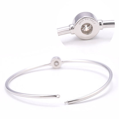 Vaste armband met een briljant van 0.50 carat