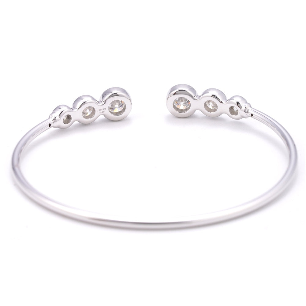 Witte design armband met briljanten