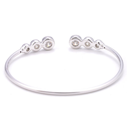 Witte design armband met briljanten