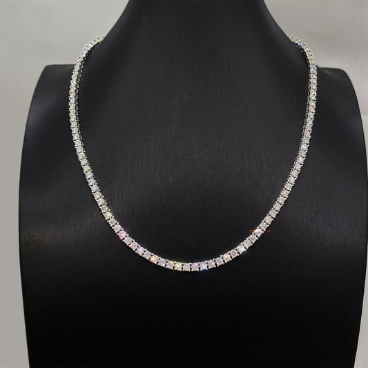 Witte tenniscollier met briljanten van 12.50 carat totaal